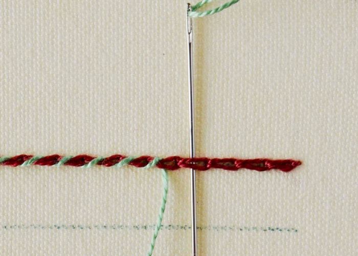 Whipped Chain Stitch step 2
