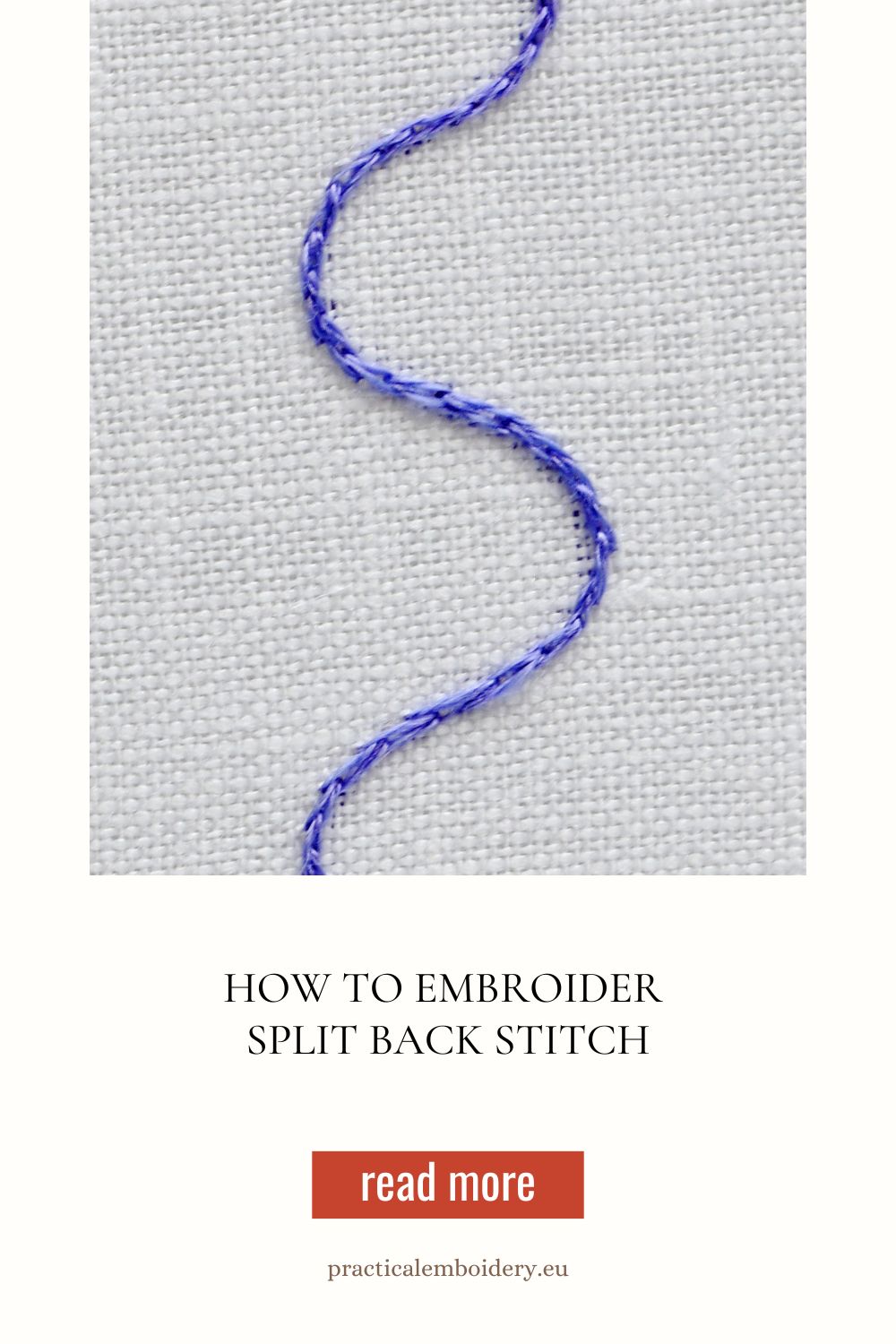Split Backstitch video tutorial pin