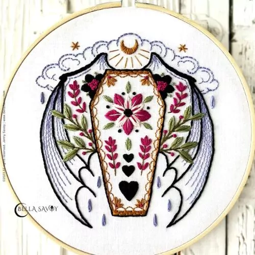 Cute Coffin for Halloween decor- by BellaSavoy on Etsy