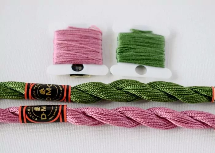 Embroidery floss and pearl cotton