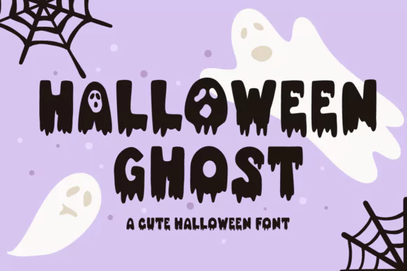 Halloween Ghost - spooky Halloween font on Creative Fabrica