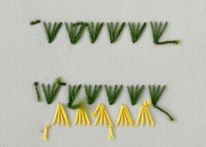 Back side of the sampler