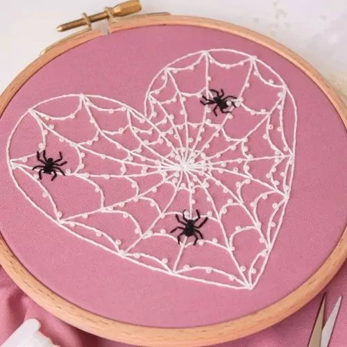 Sweet Spiderweb embroidery design by ByAlyPloof on Etsy