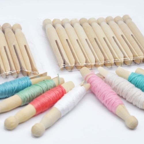 Wood Peg Clothespins on Etsy image