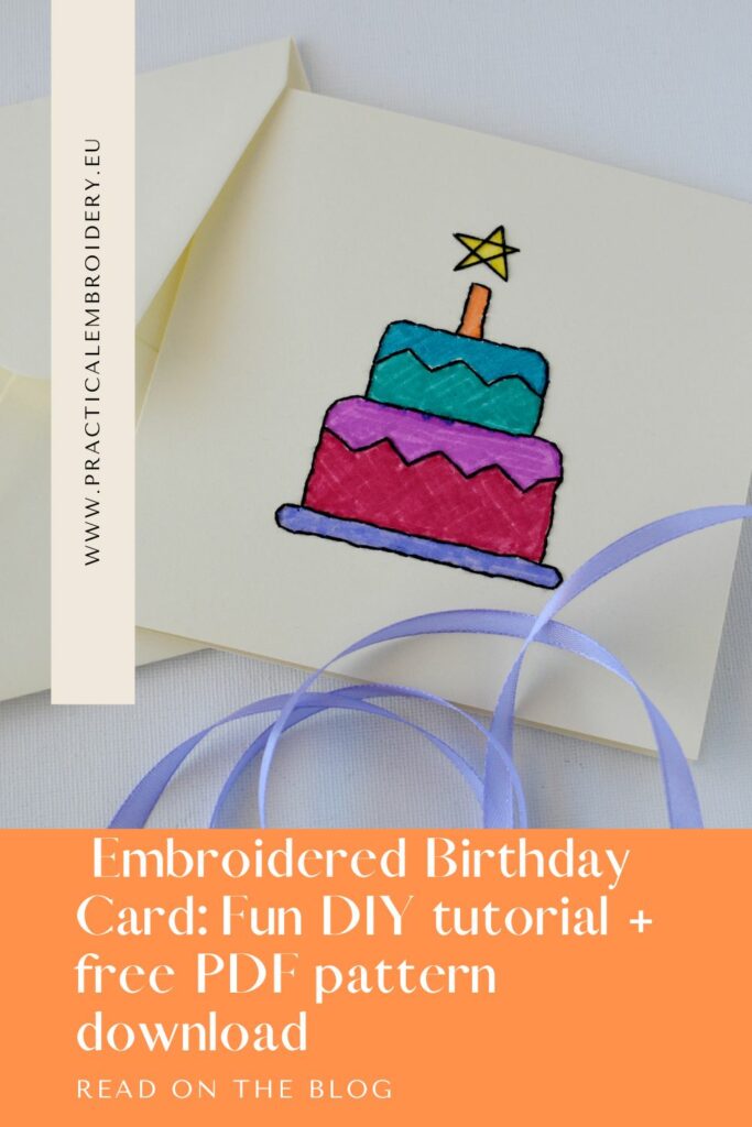 Hand-Embroidered Birthday Card – Perfect Gift!