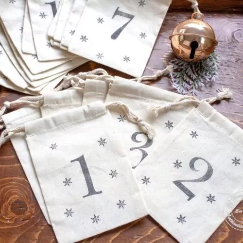 Bolsos de calendario de Adviento de JJHomeBoutique en Etsy