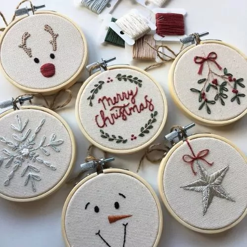 Colección de adornos de adornos navideños de DoodleAndStitchCo en Etsy