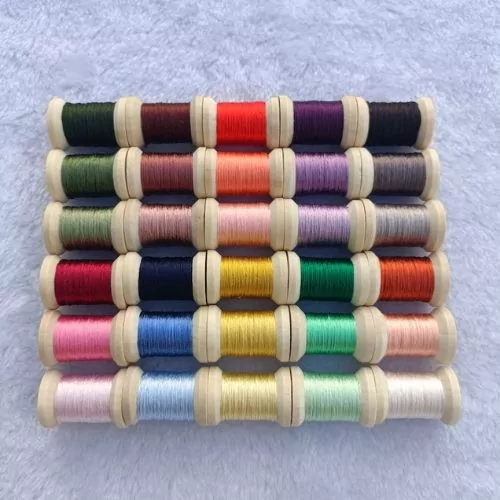 Embroidery silk spools - hand-dyed 100% natural mulberry silk by ChinaSilkEmbroidery on Etsy