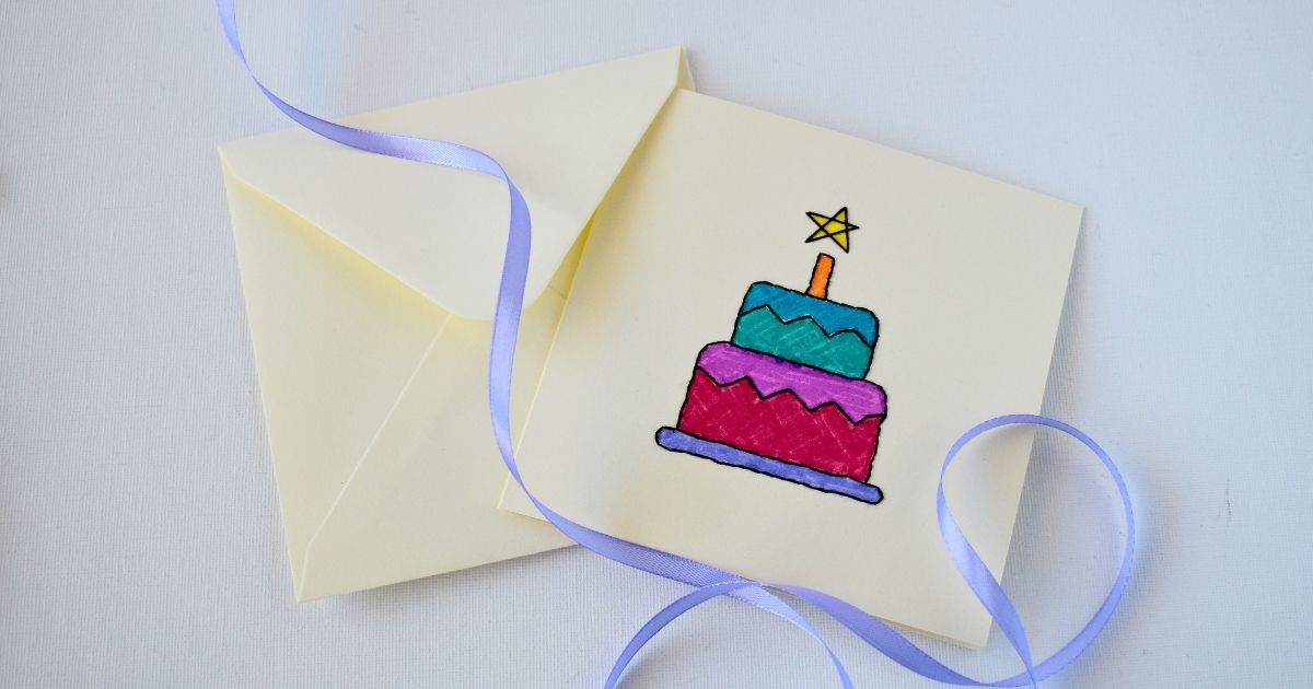 How to make hand embroidered birthday card