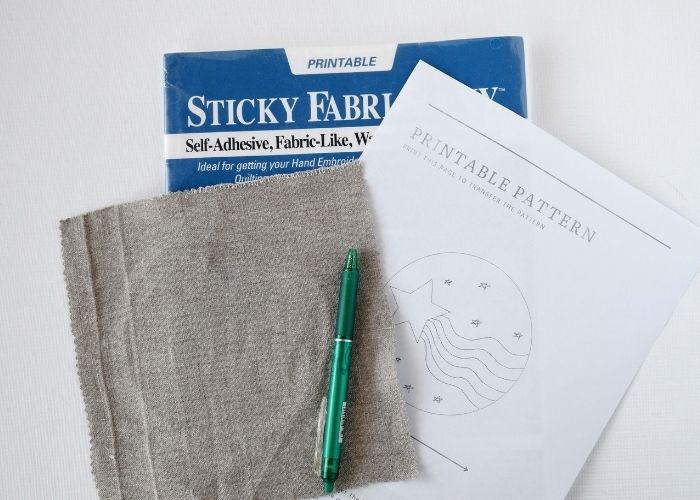 How to use water-soluble stabilizer for hand embroidery pattern transfer