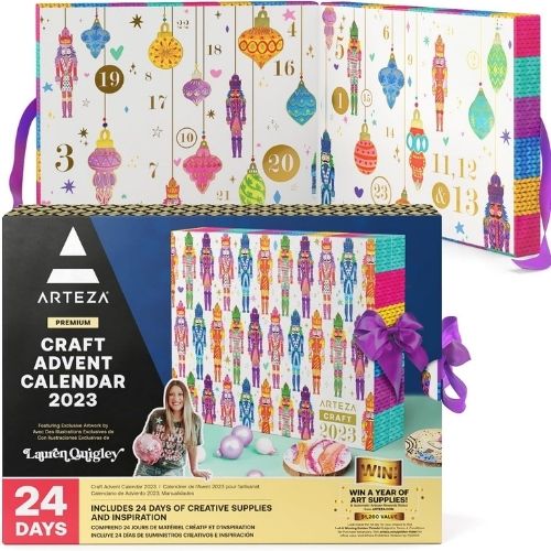 Arteza Advent Calendar (24 Days) for Adults on Amazon