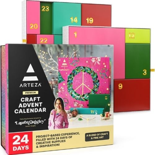 ARTEZA Craft Advent Calendar, 24-Day DIY Art Kit for Adults on Amazon