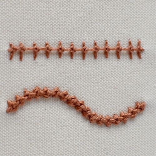 Basque Knot hand embroidery stitch