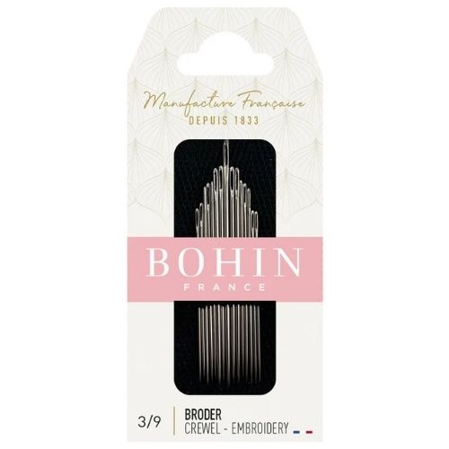 Bohin Embroidery Needles Assorted Sizes (No. 3- 9)