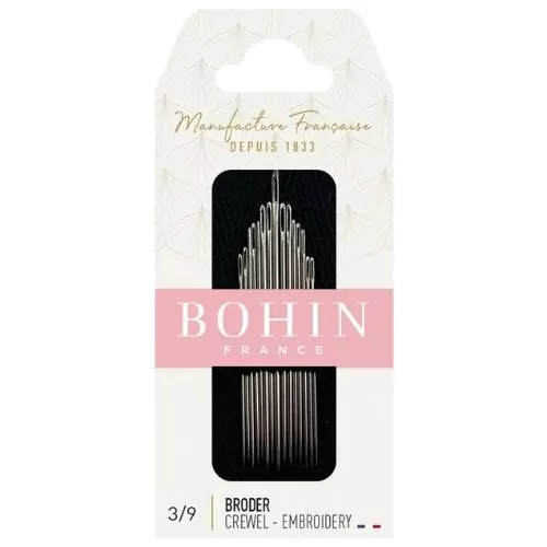 Bohin Embroidery Needles Assorted Sizes (No. 3- 9)