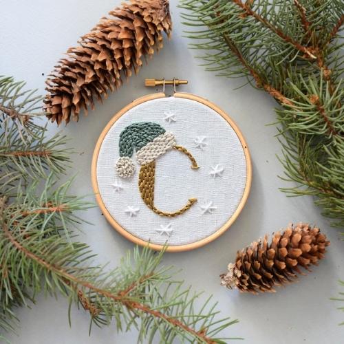 Christmas 26 Letters embroidery pattern on Etsy