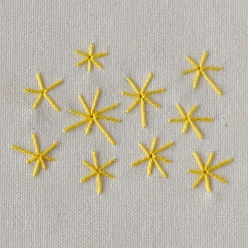 Eyelet Star Stitch Ray stitch