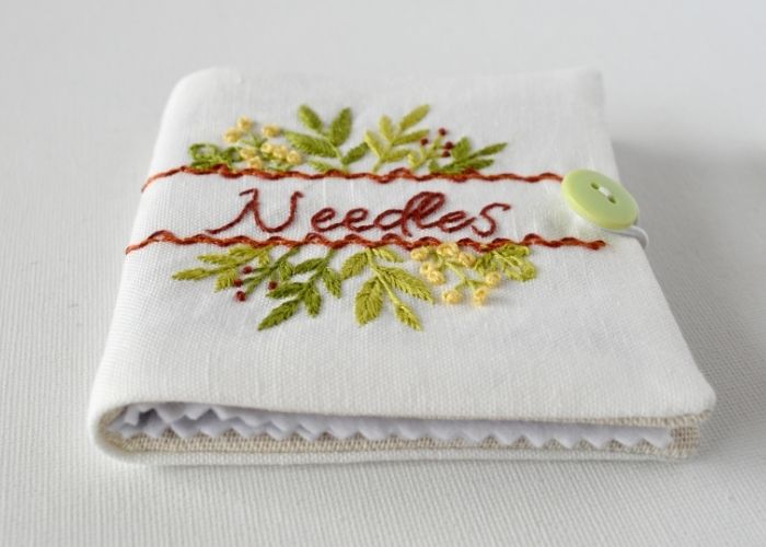 Needle book embroidery tutorial