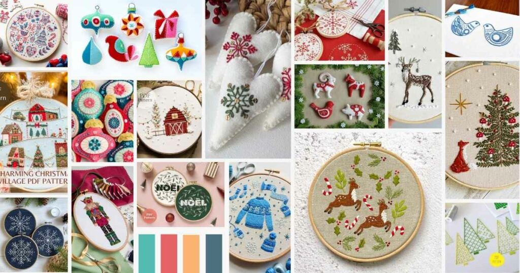 On-Trend Christmas Embroidery Designs 2024