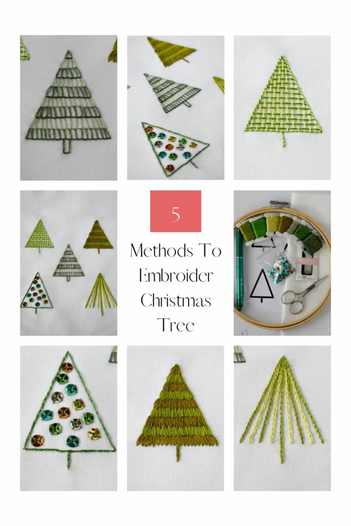 5 Stunning Ways to Embroider Christmas Trees