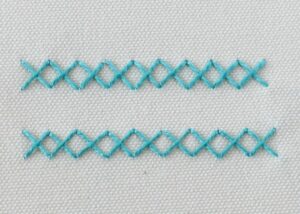 Cross Stitch embroidery with pearl cotton thread