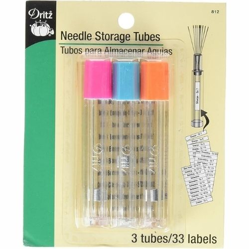 Needle storage tubes on Amazon