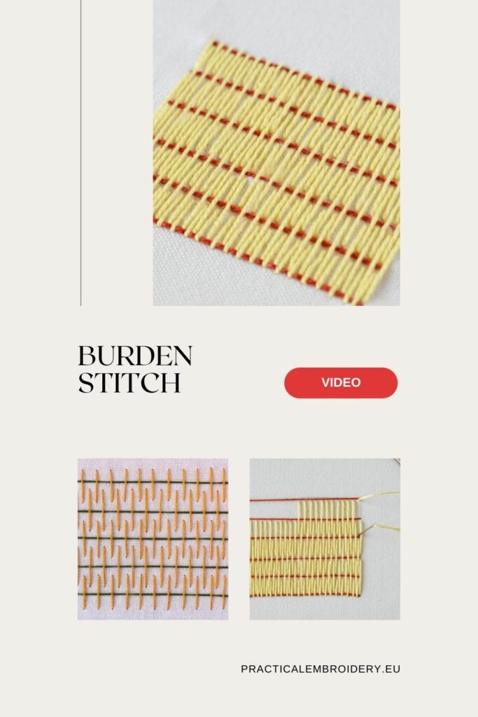 Burden Stitch: Step-by-step Video tutorial!