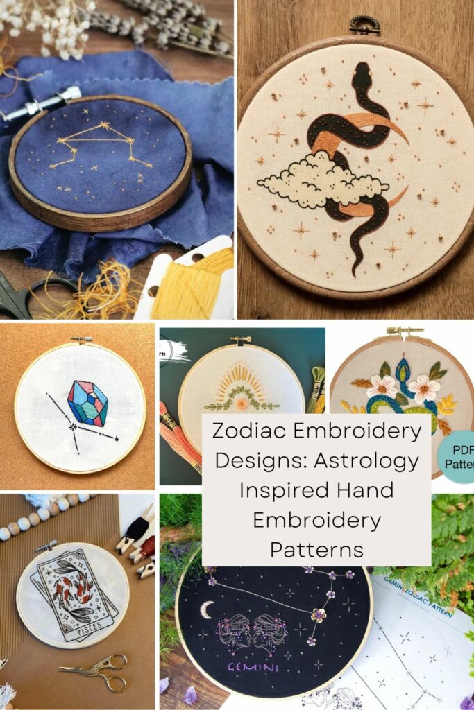 Magical Zodiac Embroidery Designs You’ll Love