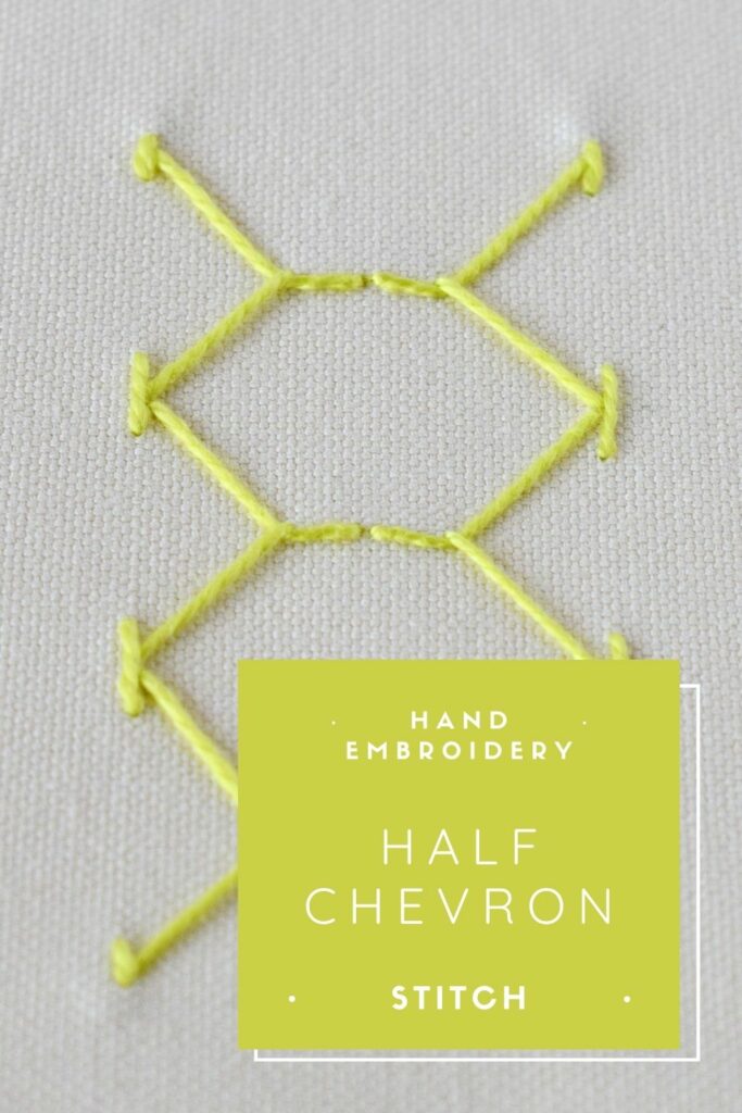 Easy Half Chevron Stitch Tutorial!