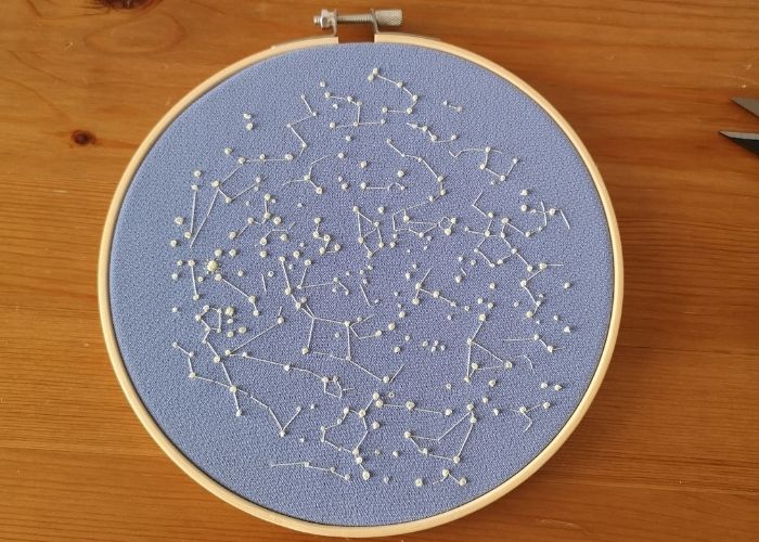 Custom embroidery - constellations