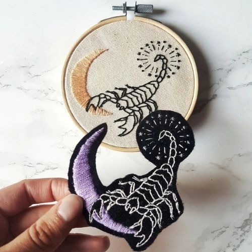 Magic Scorpion Embroidery pattern Designed by LNDdesignsUK on Etsy