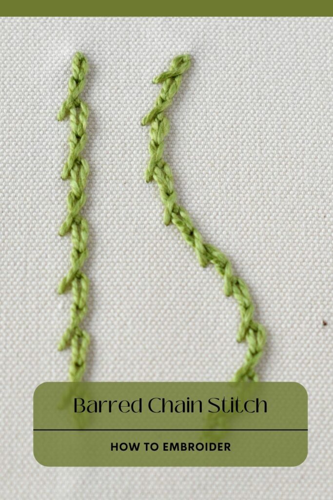 Step-by-Step Guide to Barred Chain Stitch