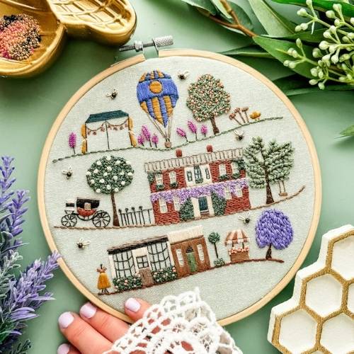 Bridgerton Village PDF pattern by LaineIreneDesigns on Etsy