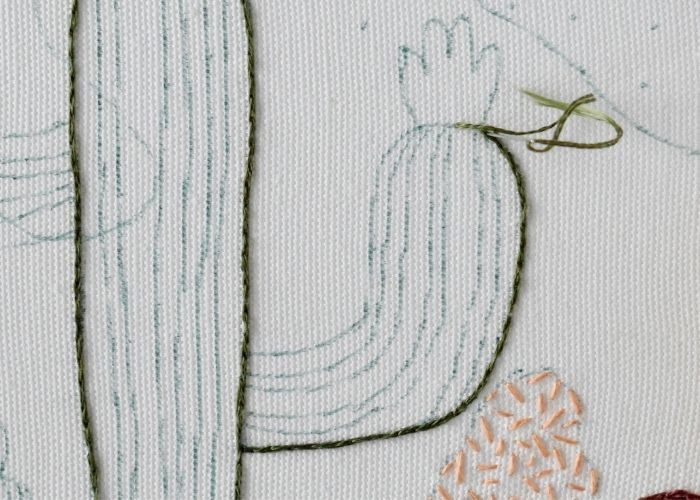 Cactus outline with split backstitch2