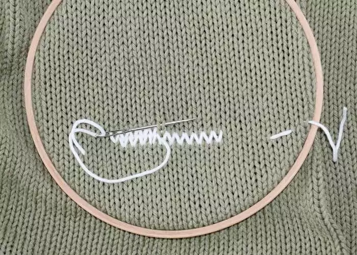 Duplicate Stitch Embroidery - row 2