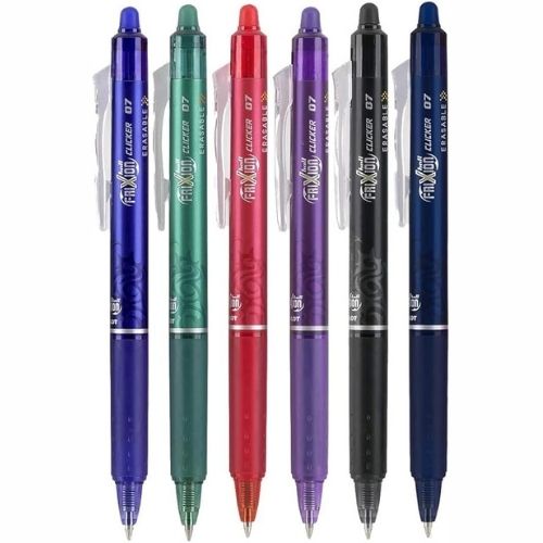 Frixion Clicker Erasable Gel Pens on Amazon