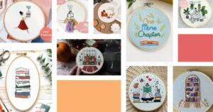 Ricami a mano con libri su Etsy  