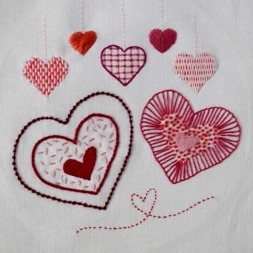 How to Embroider Hearts -13 Ways to Stitch a Heart