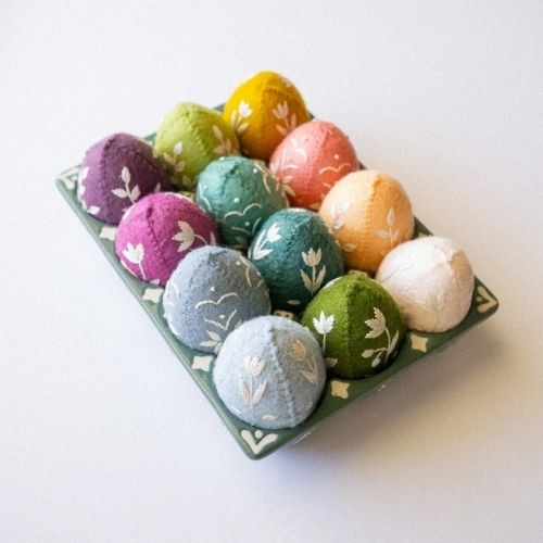 Modern Folk Easter Eggs pattern by LittleOakDesignCo on Etsy