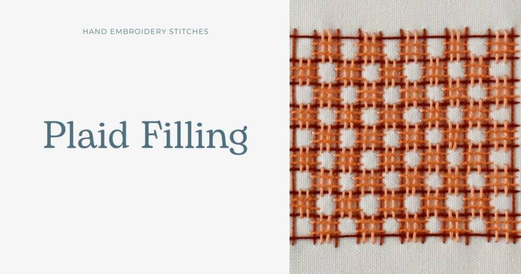 Plaid Filling Embroidery tutorial