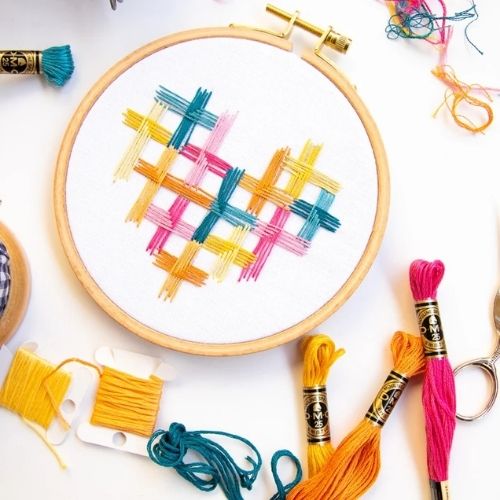 Hand embroidery inspiration - colors and structure