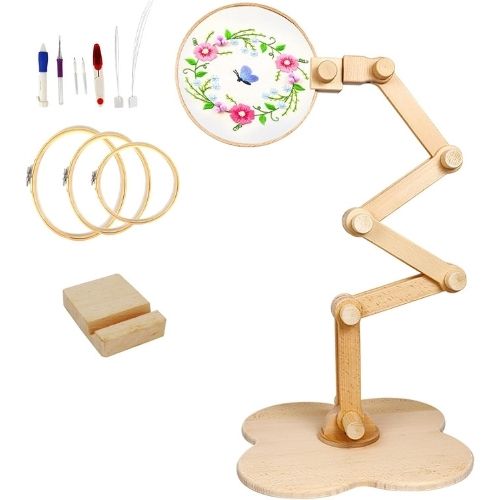 SolidGnik Large Adjustable Embroidery Hoop Holder on Amazon