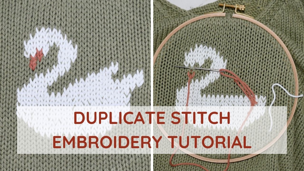 Tutorial per il ricamo a punto duplicato: decora la tua maglieria passo dopo passo