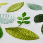 9 modi per ricamare le foglie: Schema PDF gratuito + Tutorial passo passo per il ricamo a mano