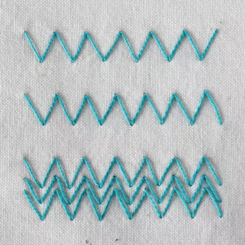 Arrowhead Stitch embroidery tutorial