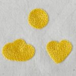 Chain Stitch with green threads Chain Stitch filling small new