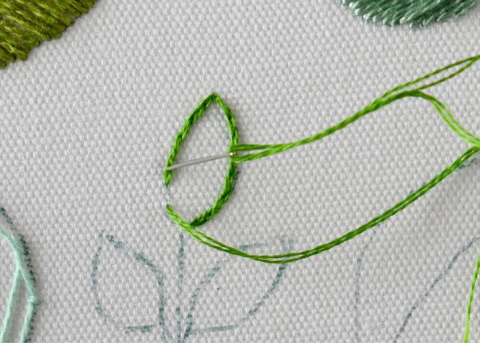 Outline with Split backstitch