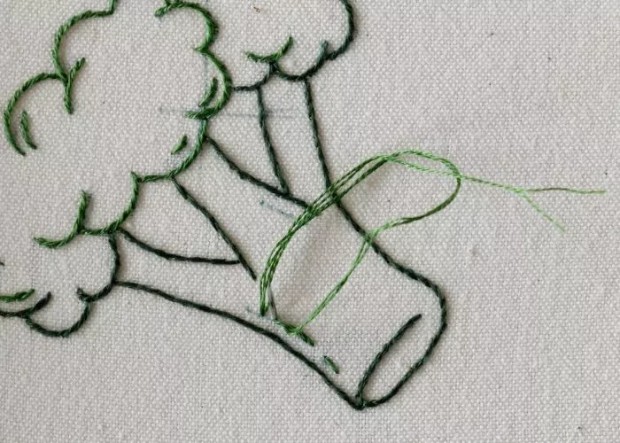 Veggie embroidery pattern