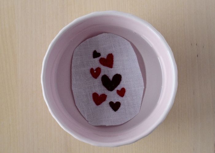 Dissolve the stabilizer in lukewarm water