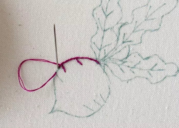 Vegetable embroidery tutorial - Radish